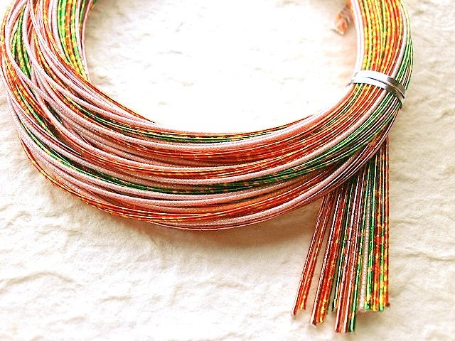 Mizuhiki Japanese Decorative Paper Cords Pink And Multi Color