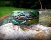 tribal druid nature spirit cuff bracelet
