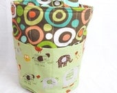Creative Kids Art Bucket - Menagerie - Fabric Basket Organizer - READY TO SHIP