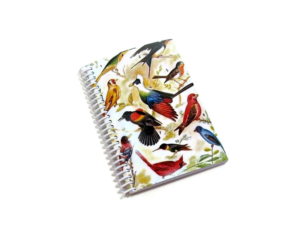 Beautiful Birds - Notebook Spiral Bound  - 4 x 6
