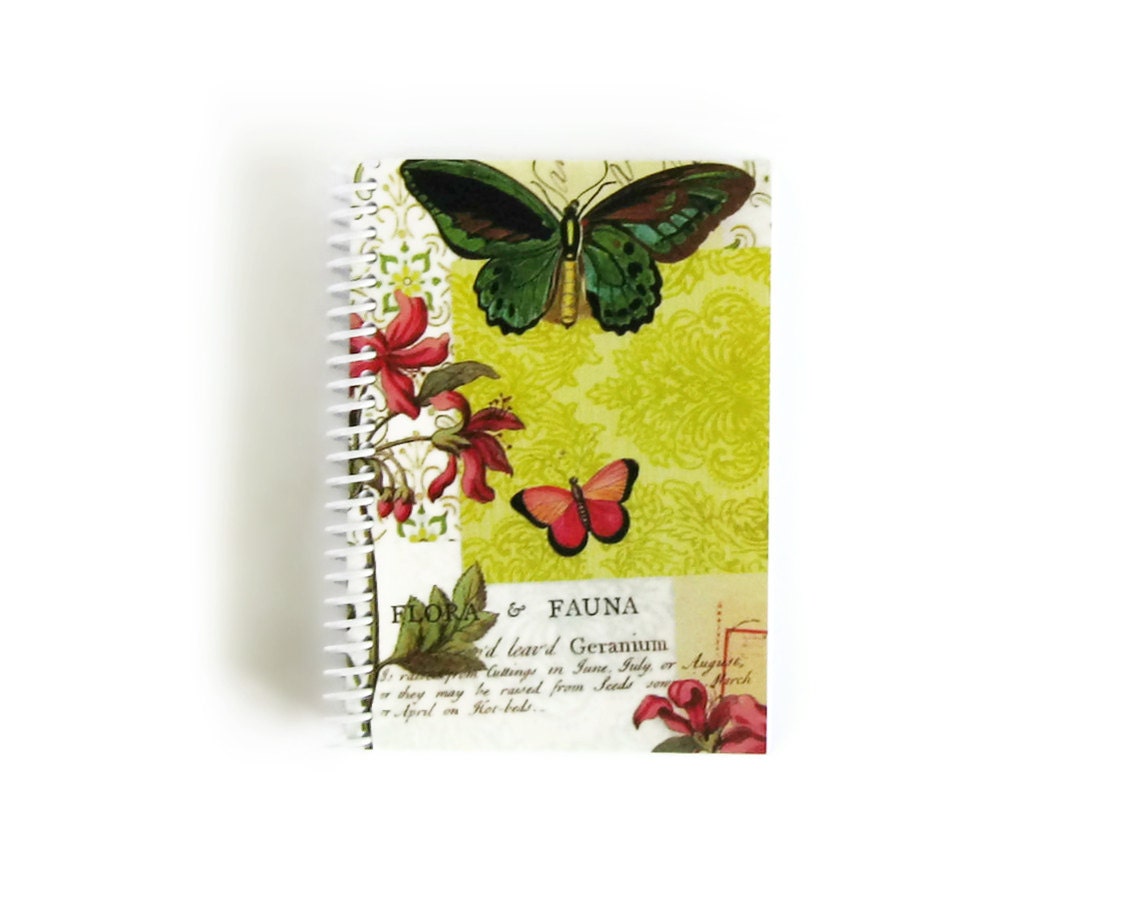 Green Butterfly - Notepad Spiral Bound (4 x 6)