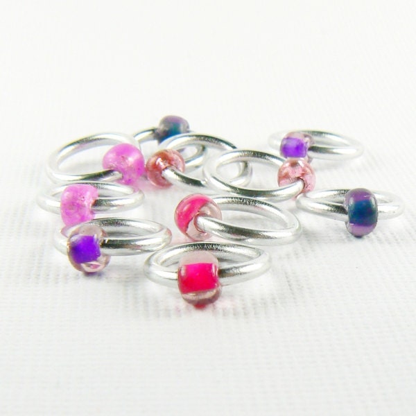 Mixed Berries (US9) - Eterne Stitch Markers (snagfree)