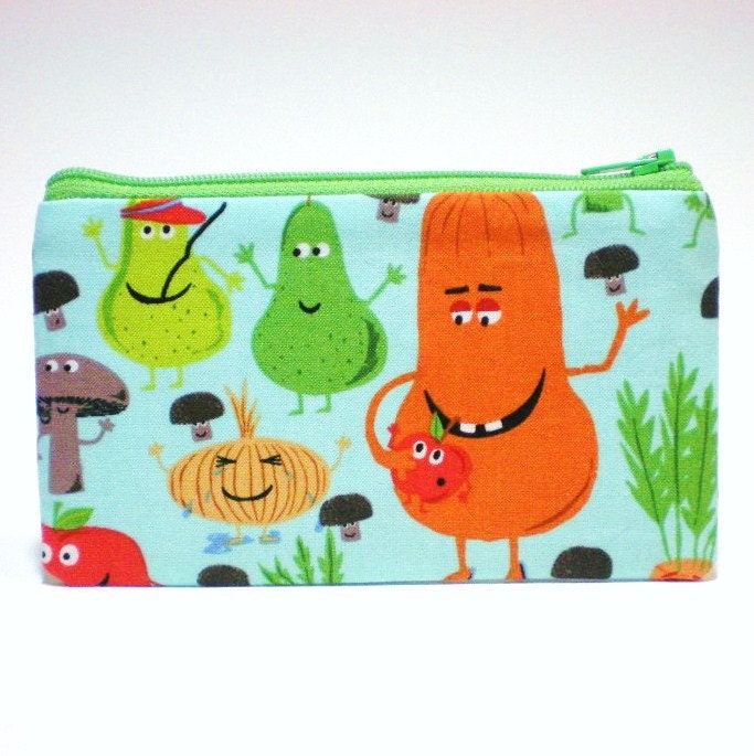 Happy Veggies Zipper Pouch