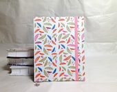 Coptic Stitch Handmade Journal with Elastic Band and Bookmark - Autumn Leaves