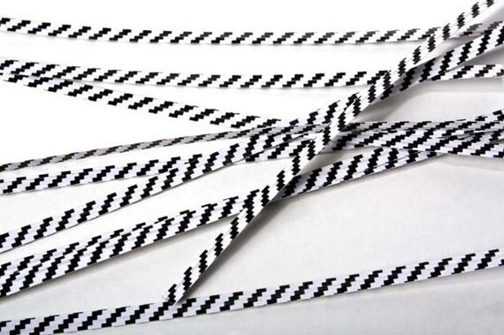 50 Black stripe twist ties, gift wrap, packaging Il_570xn