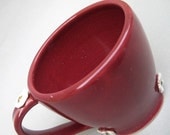Cherry Blossom Cup in Cherry - Handmade Stoneware Pottery