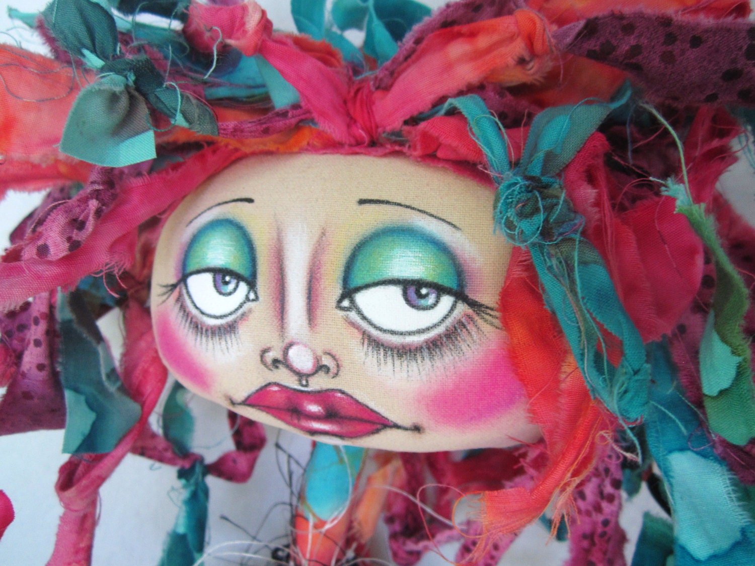 TatterS  original fabric/cloth art doll