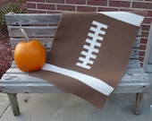 Football Baby Blanket  - Crochet PATTERN - INSTANT DOWNLOAD