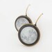 Super Moon, Antiqued Brass, Photography Earrings