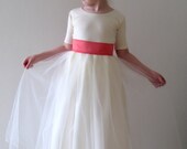 SAMPLE SALE - Tulle Ballerina Flower Girl Dress