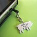 New item-Friend Not Food Pig IPhone, IPad,Android Dust Plug Charm