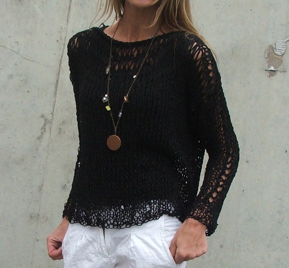 Black Cotton sweater