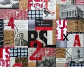 Original Mixed Media Abstract Collage - American Way IV