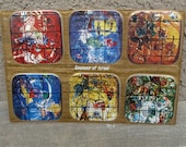 Vintage Israel Souvenir Coaster Set