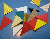 CUSTOM COLOR sewn paper circus decoration