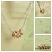 14kt Rose Gold Filled Necklace - Lovely Maidens All In A Row Handcrafted OR You Pick Argentium Sterling Silver or 14kt Yellow Gold Filled