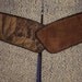 Vintage Brown Suede Leather & Tapestry Cummerbund Style Boho Belt