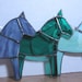 Dala Horse Ornament, Swedish Christmas Ornament, Tiffany Style Stained Glass Horse, Swedish Custom