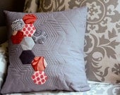 Modern Hexagons 16" Pillow Cover, made to order