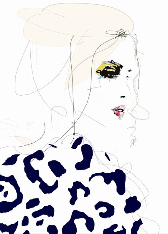 Draw the Line - Fashion Illustration Art Print