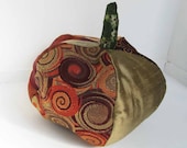 Golden Harvest Pumpkin Pillow for Home Kitchen Garden Decor - Ready to Ship