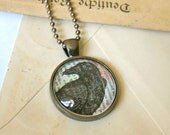 Crow Necklace - Raven Necklace - Edgar Allan Poe Raven Jewelry - Crow Jewelry - Goth Necklace