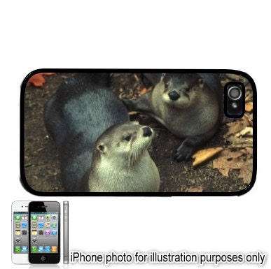 Otters Photo iPhone 4 4S Case Cover Skin Hard Shell Back