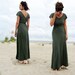 Long Flip Wrap Dress (hemp/ organic cotton knit)