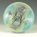 Dipping bowl, in turquoise, handmade wheel thown pottery