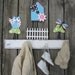 Woodland Animals Growth Chart - Hand Painted Wood Keepsake - Pottery Barn Kids Inspired