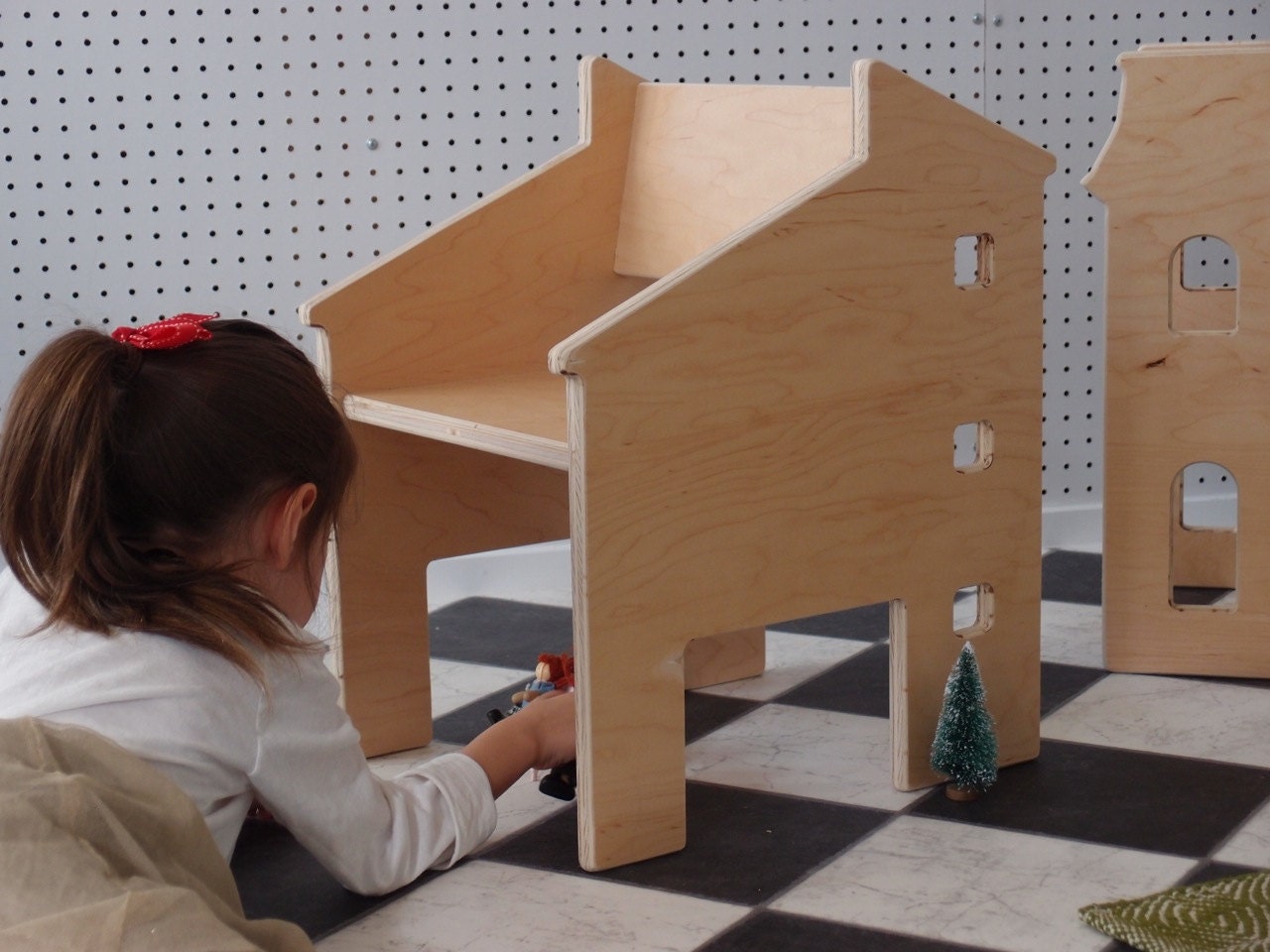 Children's Chair Modern House  from the Neighborhood Collection by Paloma's Nest