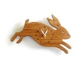 Rabbit wall clock with numbers