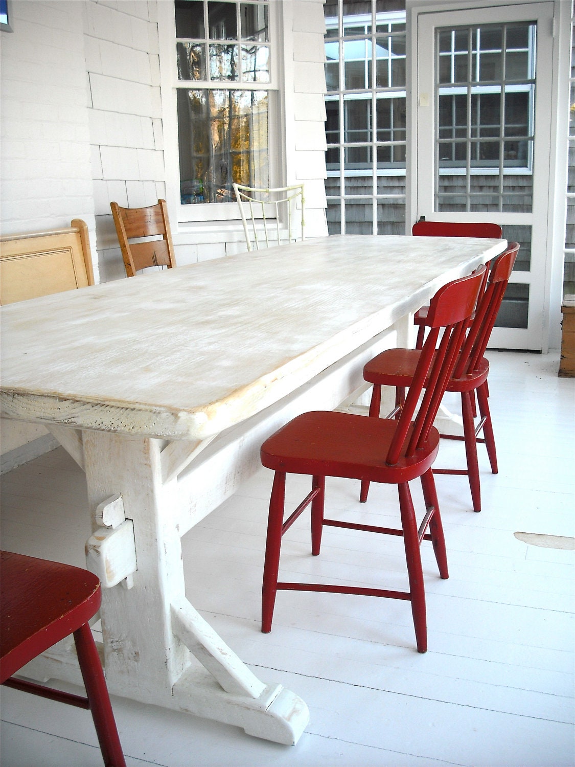 Classic and Dutch Trestle Tables: Handmade Custom  Farm Table