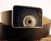 nail burst buckle in dark blue