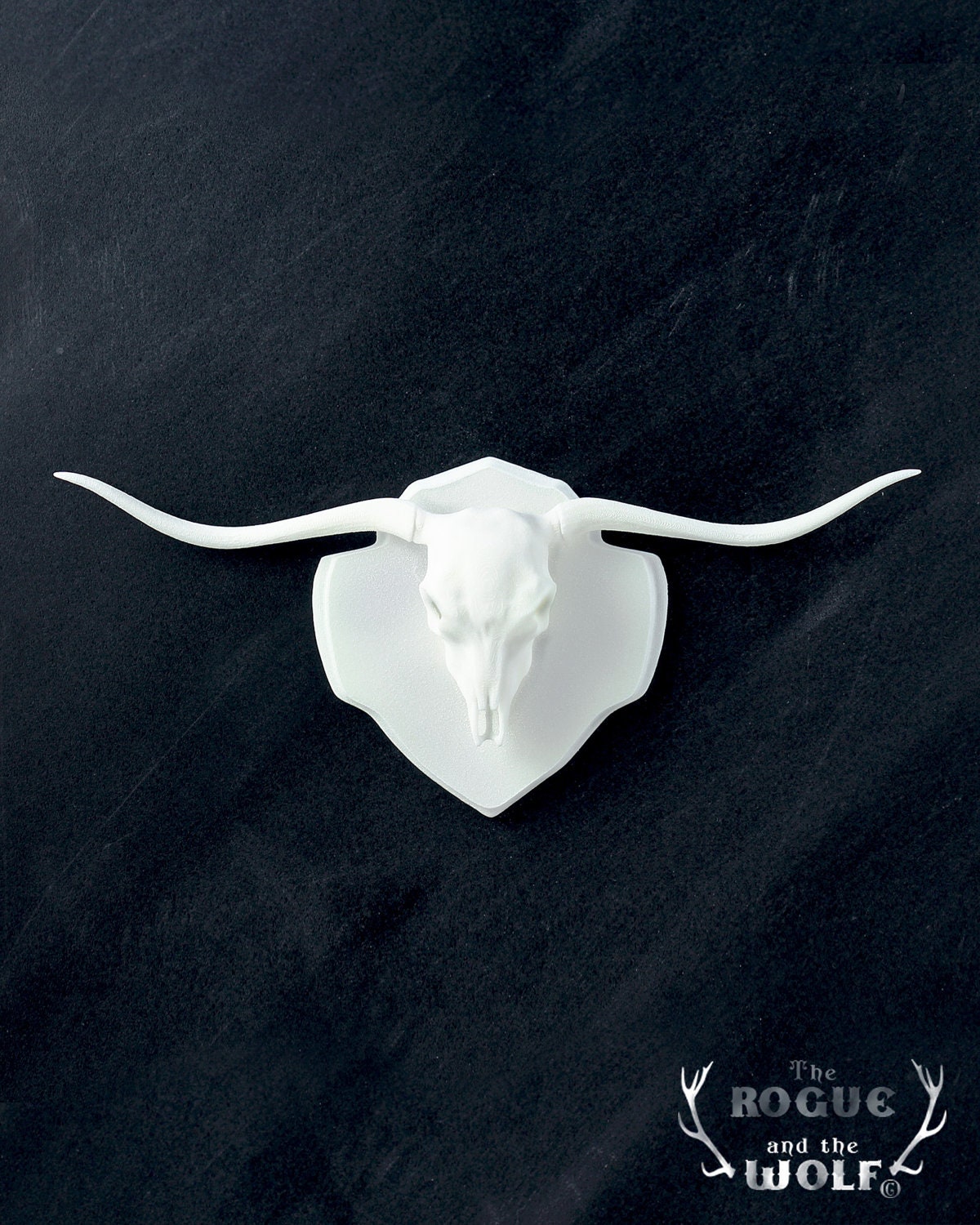 Long Horn Bull Faux Taxidermy, Bull skull, horns western home decor, mounted animal skull, long horn trophy, mini taxidermy, for the cowboy