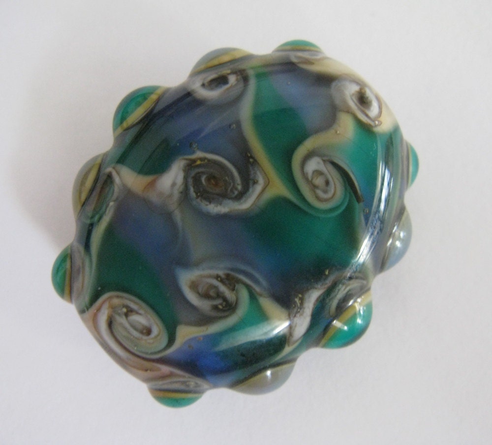 Lampwork Bead Liquid Swirl Focal