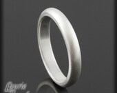 Sterling Silver Matte Finish Wedding Band - LS1553