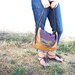 NEW///LAVINIA//// in Lambkin Mesh, Water Buffalo, and Deer Hide with Adjustable Messenger Strap