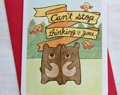 Thinking of You Bears Notecard
