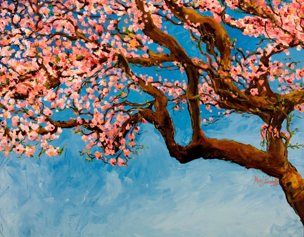 Cherry Tree--16x20 Fine Art Canvas Print