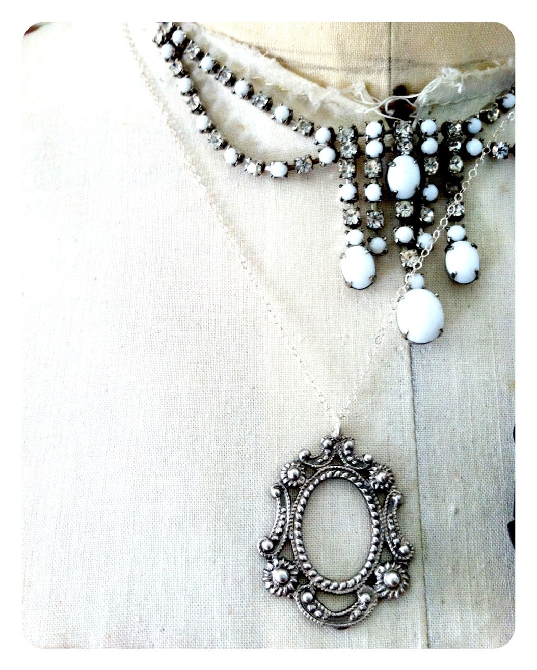 pendant The Elizabethan ornate sterling necklace