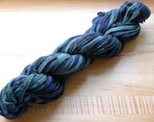Bulky Recycled Fleece Yarn, Green Plaid