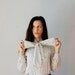 vintage ASCOT BOW blouse / 1980s tiny dot OFFICE blouse