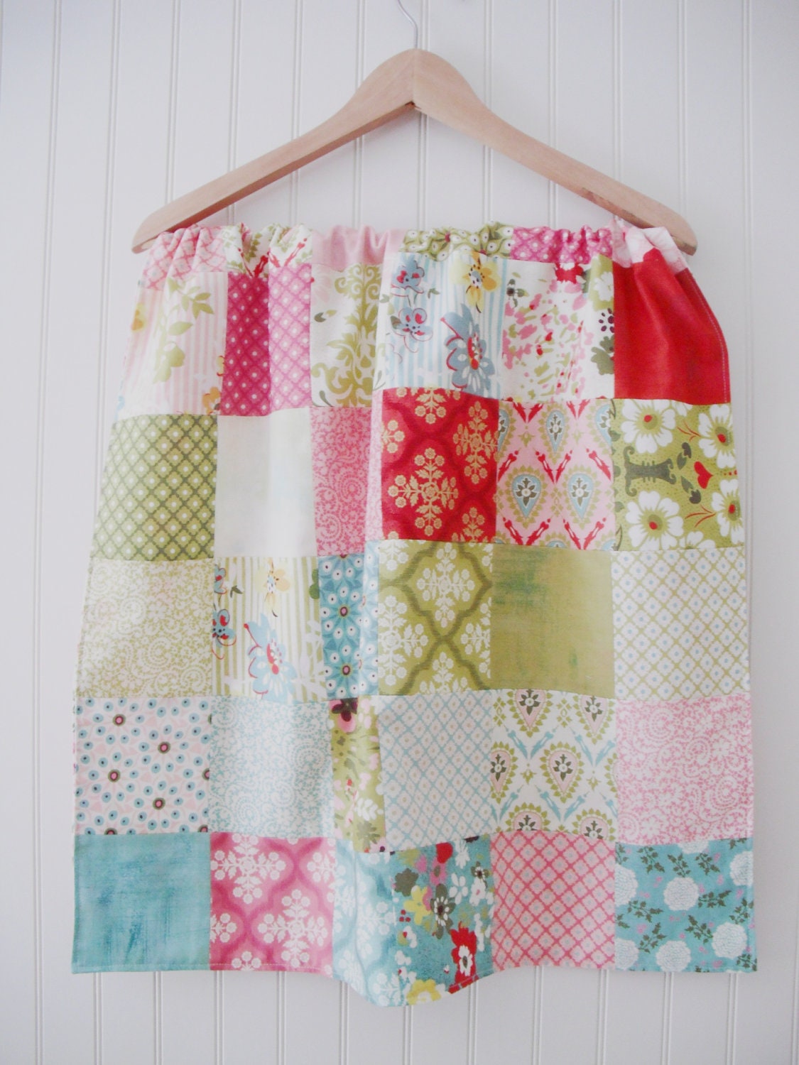 Patchwork baby blanket, tablecloth, table runner