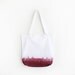 burgundy dyed texture tote