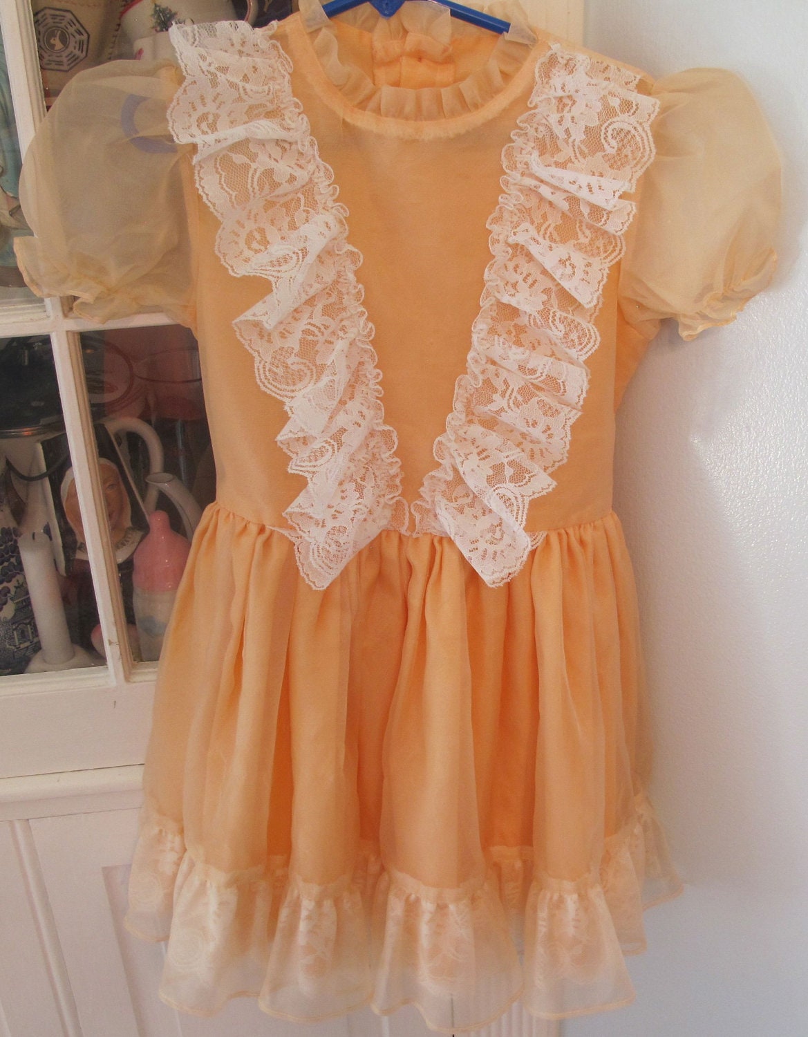 Peach Party Dress 4T-5T
