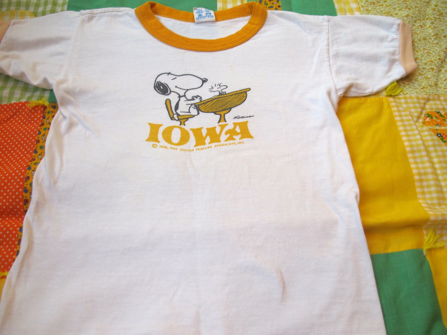 Snoopy Ringer T-Shirt Kids Small