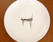 Decorative Side Plate - Hand Painted - The Lonely Cat