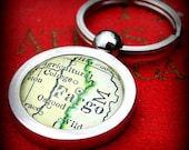 Fargo Map Keychain - Great Gift for Groomsmen