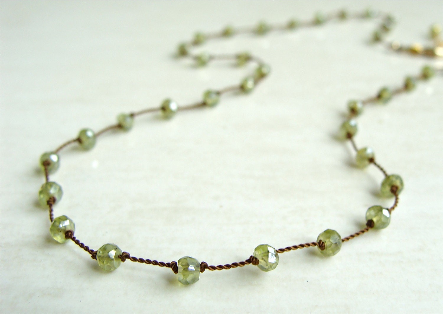 Playa Necklace with Mystic Green Quartz